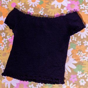 Black Brandy Melville Off The Shoulder Top